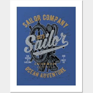 Sailor Company Steering Wheel Posters and Art